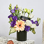 Mini Black Box of Flowers and Cupcakes
