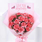 Pink Carnation Elegance Bouquet for Mom