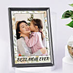 Personalised Photo Frame with Anthurium Plant for Mom