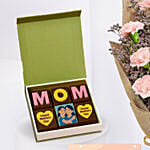 Lovely Pink Carnations Bouquet and Brownies