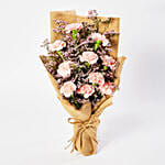 Lovely Pink Carnations Bouquet for mom