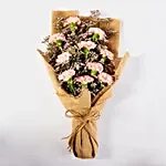 Lovely Pink Carnations Bouquet for mom