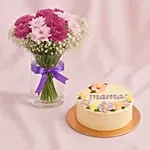 Chrysanthemum Flower with Mama Cake