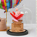 Birthday Cake Balloon and Flower Dome