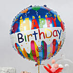 Birthday Cake Balloon and Flower Dome