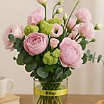 Refreshing Mixed Flower Cylindrical Vase