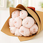 10 Light Pink Peonies Bouquet