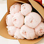 10 Light Pink Peonies Bouquet