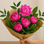 Elegant Pink Peonies Bouquet