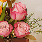 Rose and Tulips Mini Flowers Box