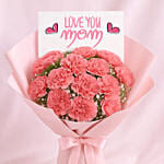 Mothers Love Pink Carnations Bouquet