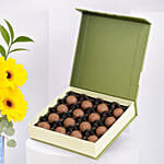 Nurses Day Flower Vase and Truffles Bundle