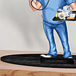 Personalised Nurse Caricature for Him