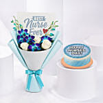 Nurses Day Bouquet and Cake Bundle