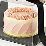 Adorable Cake and Dry Flowers Gift