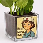 Personalised Money Plant Vase for Your Favourite Nurse