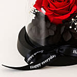 Valentines Day Forever Red Rose in Glass Dome