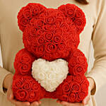 Cuddles Artificial Red Roses teddy