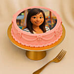 Fairytale Cartoon Style 520 Day Chocolate Photo Cake