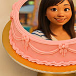 Fairytale Cartoon Style 520 Day Chocolate Photo Cake