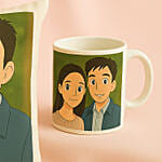 Personalised Ghibli Style 520 Day Mug and Cushion