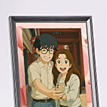 Personalised Ghibli Style Love You Forever Printed Frame