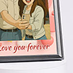 Personalised Ghibli Style Love You Forever Printed Frame