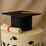 Celebratory Graduation Hat Red Velvet Cake