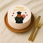 Velvety Graduation Cake For Ladies 650g