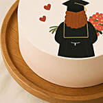 Velvety Graduation Cake For Ladies 650g