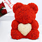 Red Roses Bouquet and Teddy for 520 Day