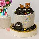 Birthday Flower with Oreo Cake