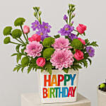 Birthday Flower with Oreo Cake