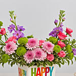 Colorful Birthday Wishes Flowers