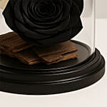 Forever Rose In Glass Dome- Black