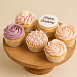 Assorted Happy Birthday Cupcakes