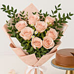 Titanic Roses and Dubai Chocolate Cake Bundle