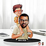 Personalised Caricature For Dad and Son