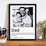 Affection For Dad Photo Frame