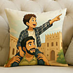 Personalise Your Ghibli Fathers Day Cushion