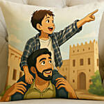 Personalise Your Ghibli Fathers Day Cushion