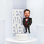 Best Dad Ever LED Lamp for Fathers Day