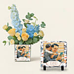 Personalised Fathers Day Appreciation Vase and Photoframe for Dad