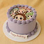 Labubu Collection Birthday Chocolate Cake