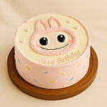 Labubu Exciting Macaron Face Cake