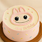 Labubu Exciting Macaron Face Cake