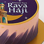 Selamat Hari Ray Haji Wishes Cake