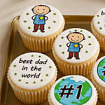 Officially The Best Dad Cup Cakes