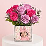 Cute Monster Personalised Face Flowers Vase