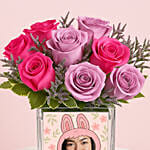 Cute Monster Personalised Face Flowers Vase